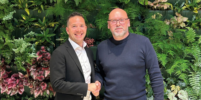 Yoann Arrivé, PDG de Concept Alu et Christophe Dumond, dirigeant de la société A&B Menuiserie