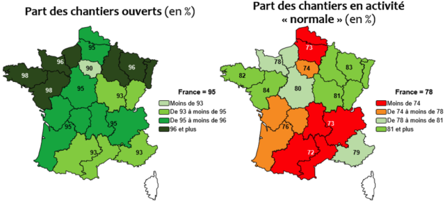 chantiers par region