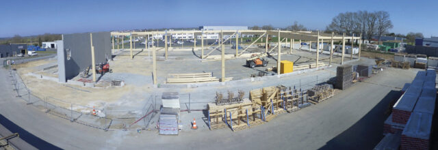Construction de l’extension BBC de l’usine ISOSTA à Cholet (49)