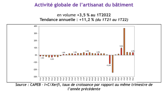 activité globale de l'artisanat du batiment