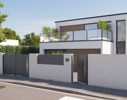 Portail aluminium battant Kostum